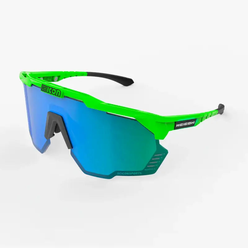 Occhiali Ciclismo Scicon Aeroshade Kunken - Verde - Occhiali Ciclismo